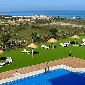 Small Oasis Nelson Mandela With Sea View, Two Bedrooms, Parking, Terrace And Pool Manilva